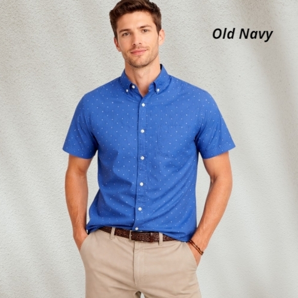 Old Navy Other - Old Navy Men's Blue Short Sleeve Shirt Sz Small